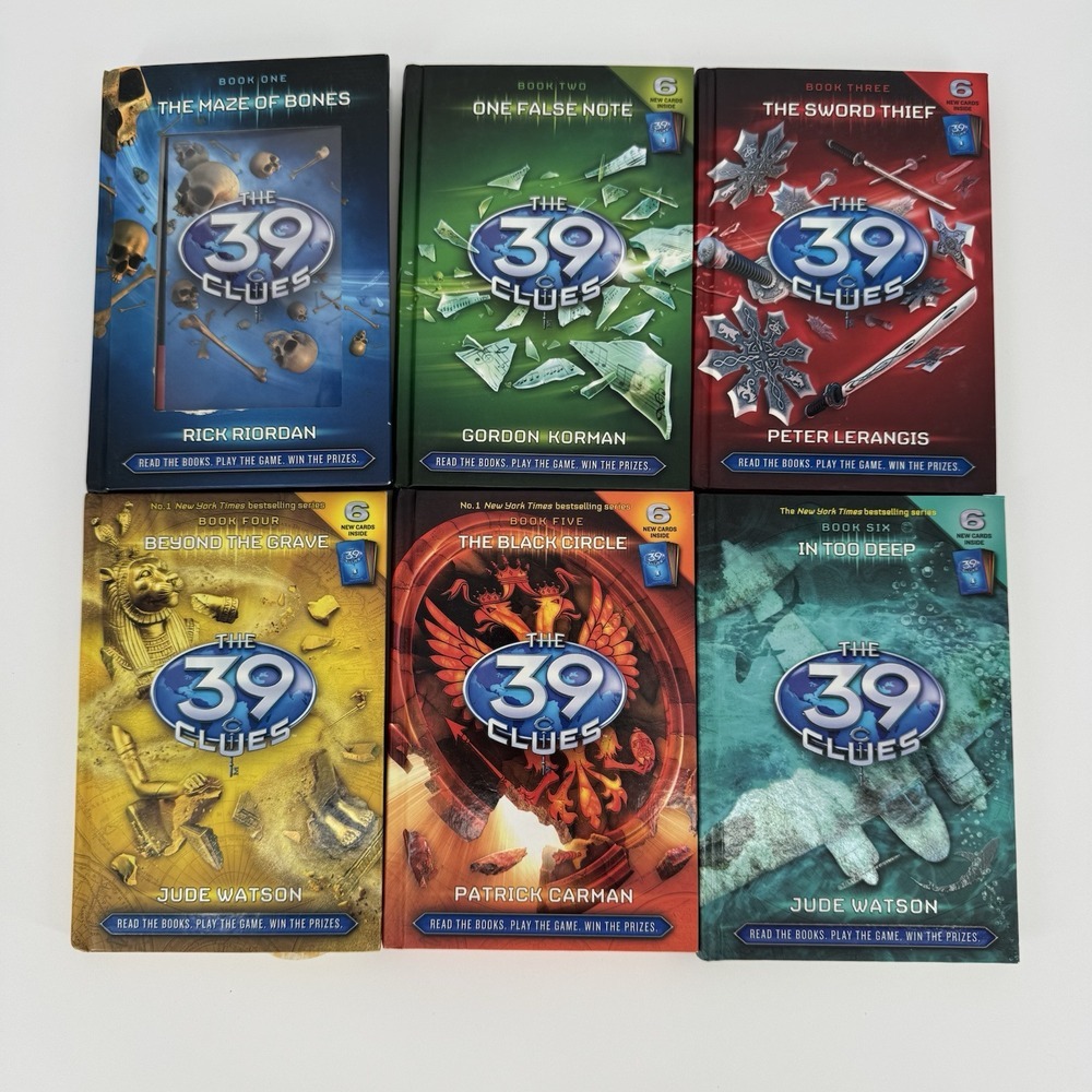 The 39 Clues Books Series Set of‎ 6: 1-6, Includes Most Cards (Hardcover)